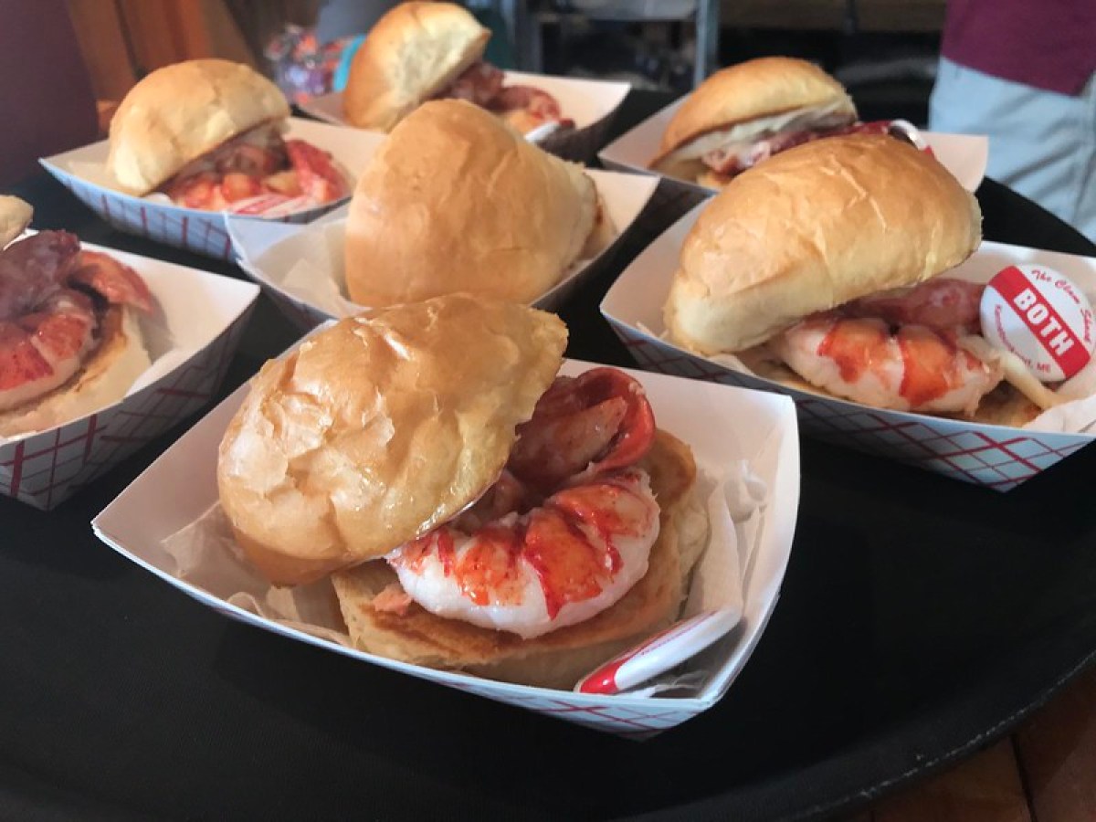 a tray of food on a plate