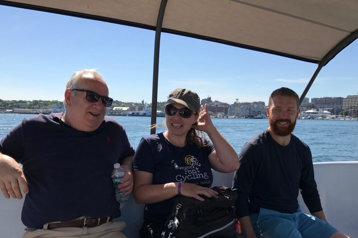 people on Portland Harbor Cruise