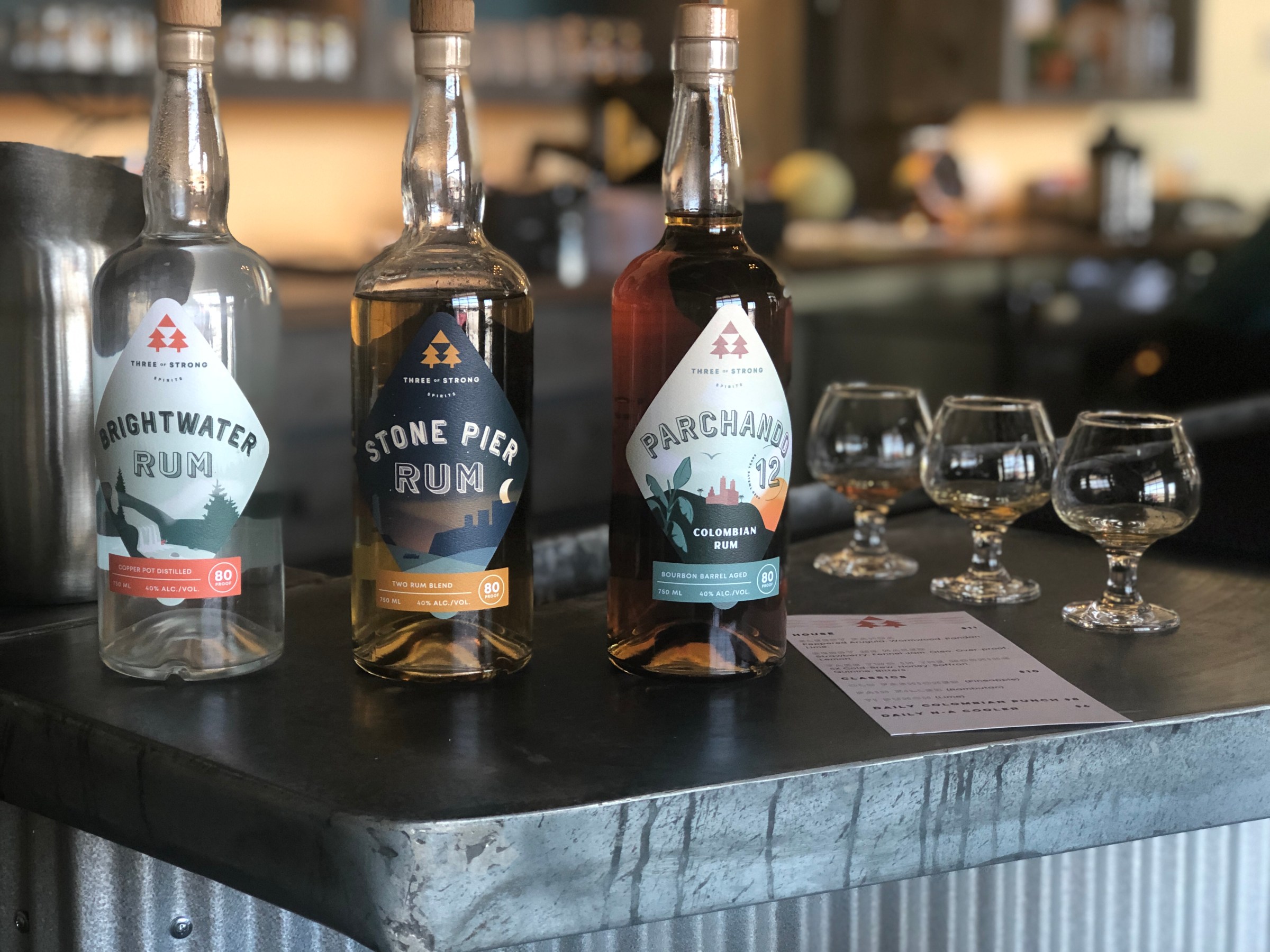 rum distillery bottles for sale