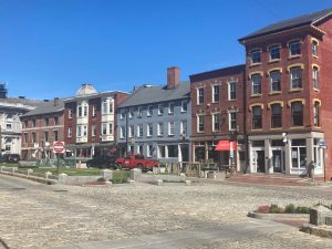 a large brick building
