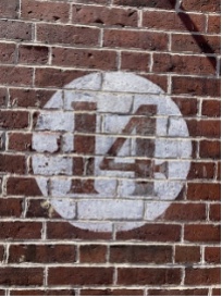 a close up of a brick wall