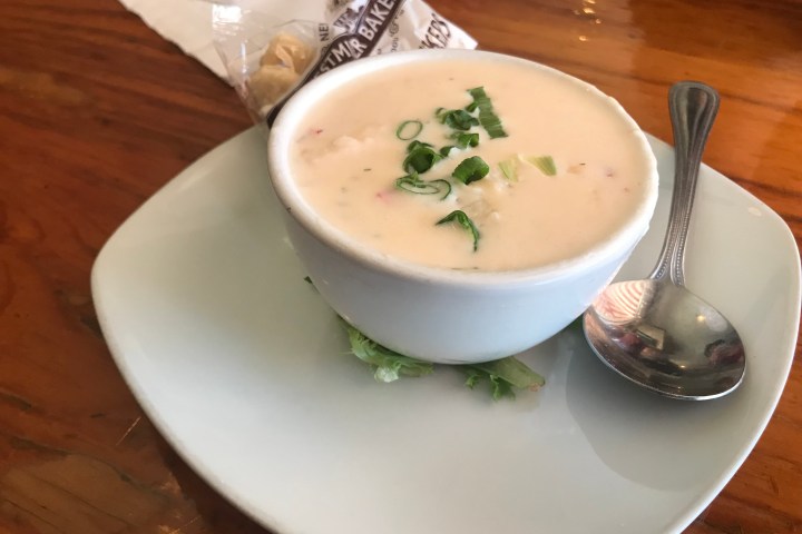 New England clam chowder