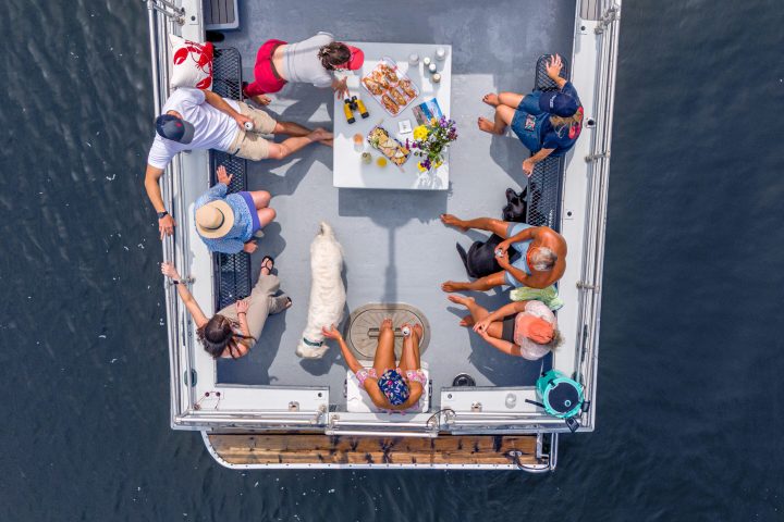 a group of people performing on a stage