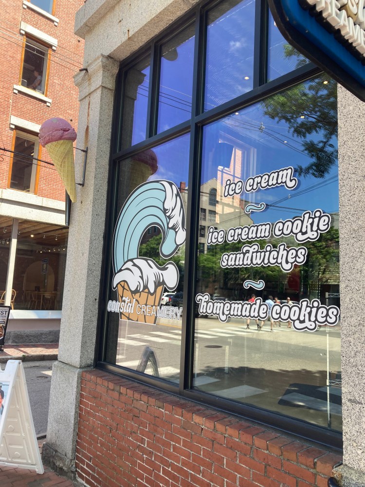 a sign on the side of a building