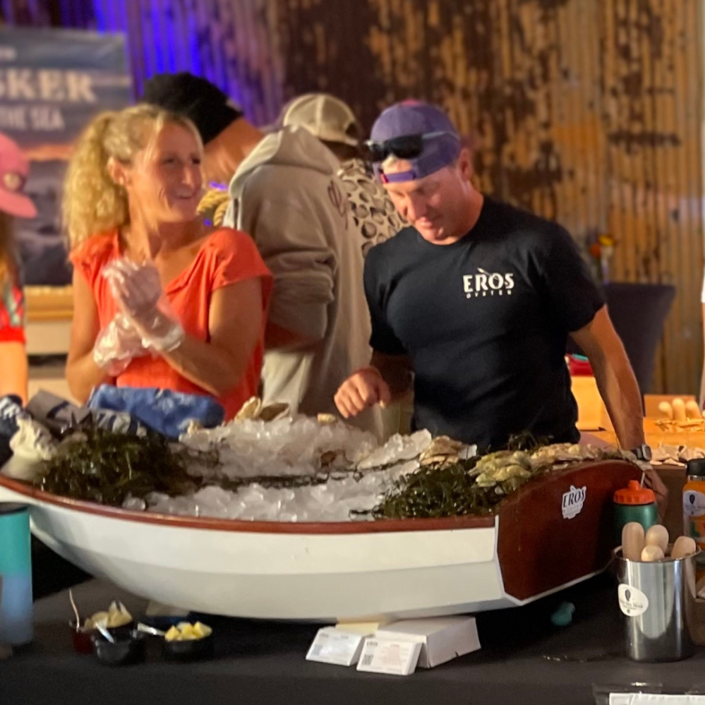 Georgetown’s Eros Oysters offers a dory full!